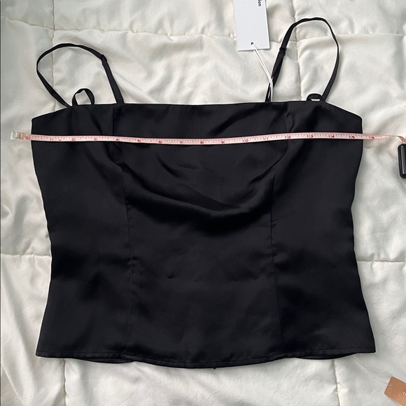 Reformation Overland Silk Top Black - Size 6 NWT - Picture 7 of 8